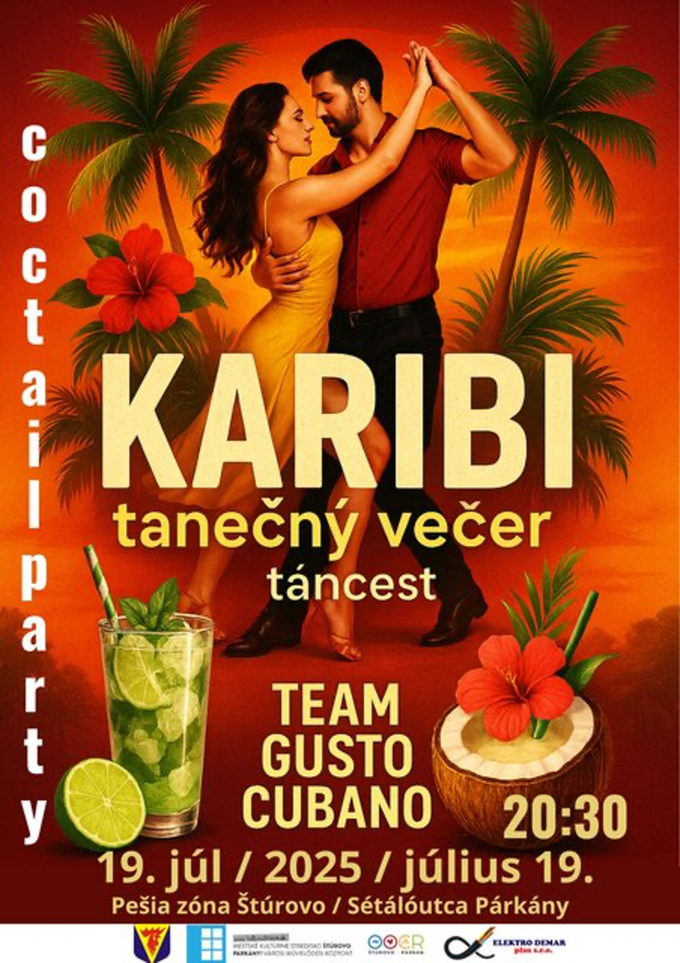 KARIBSKÝ TANEČNÝ VEČER s kokteilovým pártym